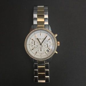 MICHAEL KORS Ritz Pavé Two-Tone Watch